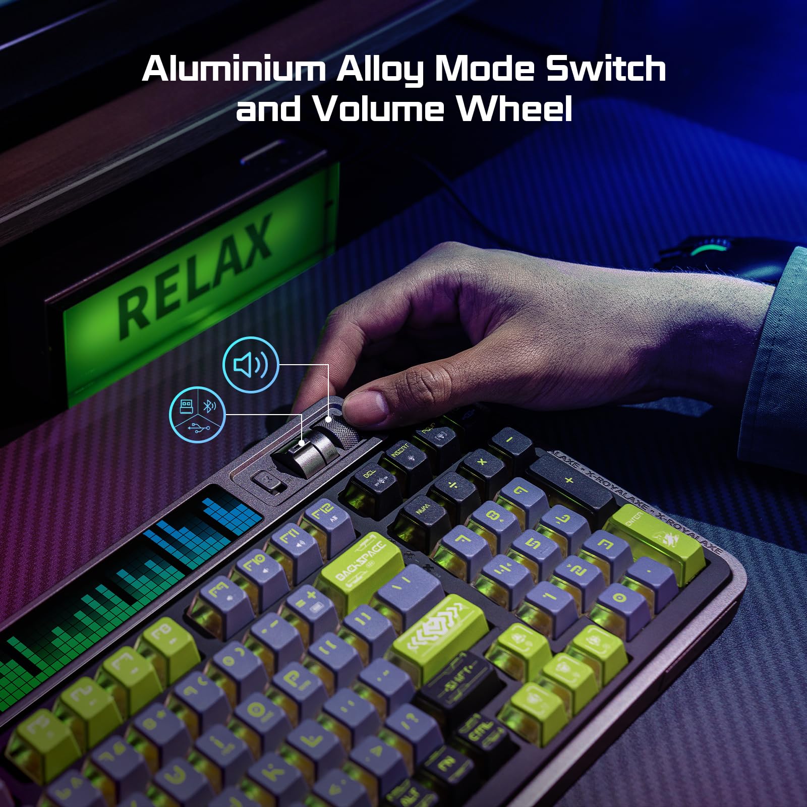 Amazon.com: ROYALAXE XL98 Wireless Mechanical Keyboard with RGB